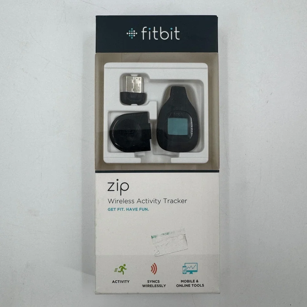 Fitbit Zip Wireless Activity Tracker Unisex Charcoal Black Clip On Pedometer